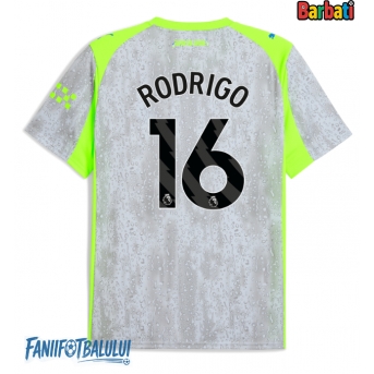 Manchester City Rodri Hernandez #16 Tricou Fotbal Replică 2025-26 Barbati Treilea